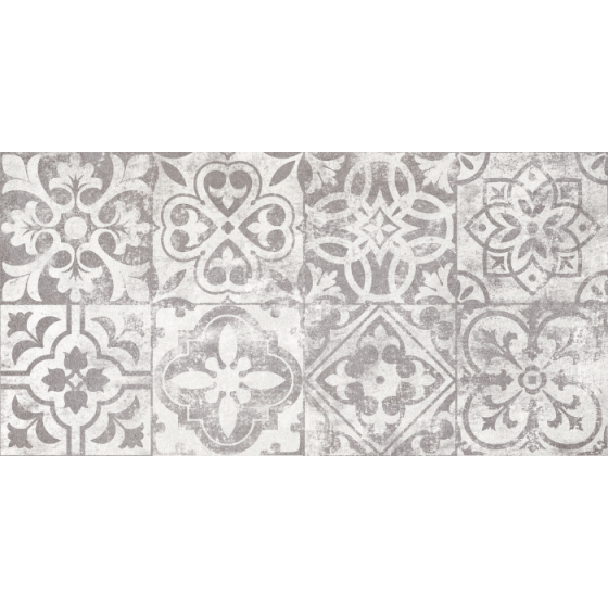 London Decorado Blanco 25x50 λευκό ματ πλακάκι τοίχου με acero μοτίβα